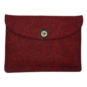 Grey Laptop Sleeves/Cover | 100% Organic Wool - Mojopanda Organic Store