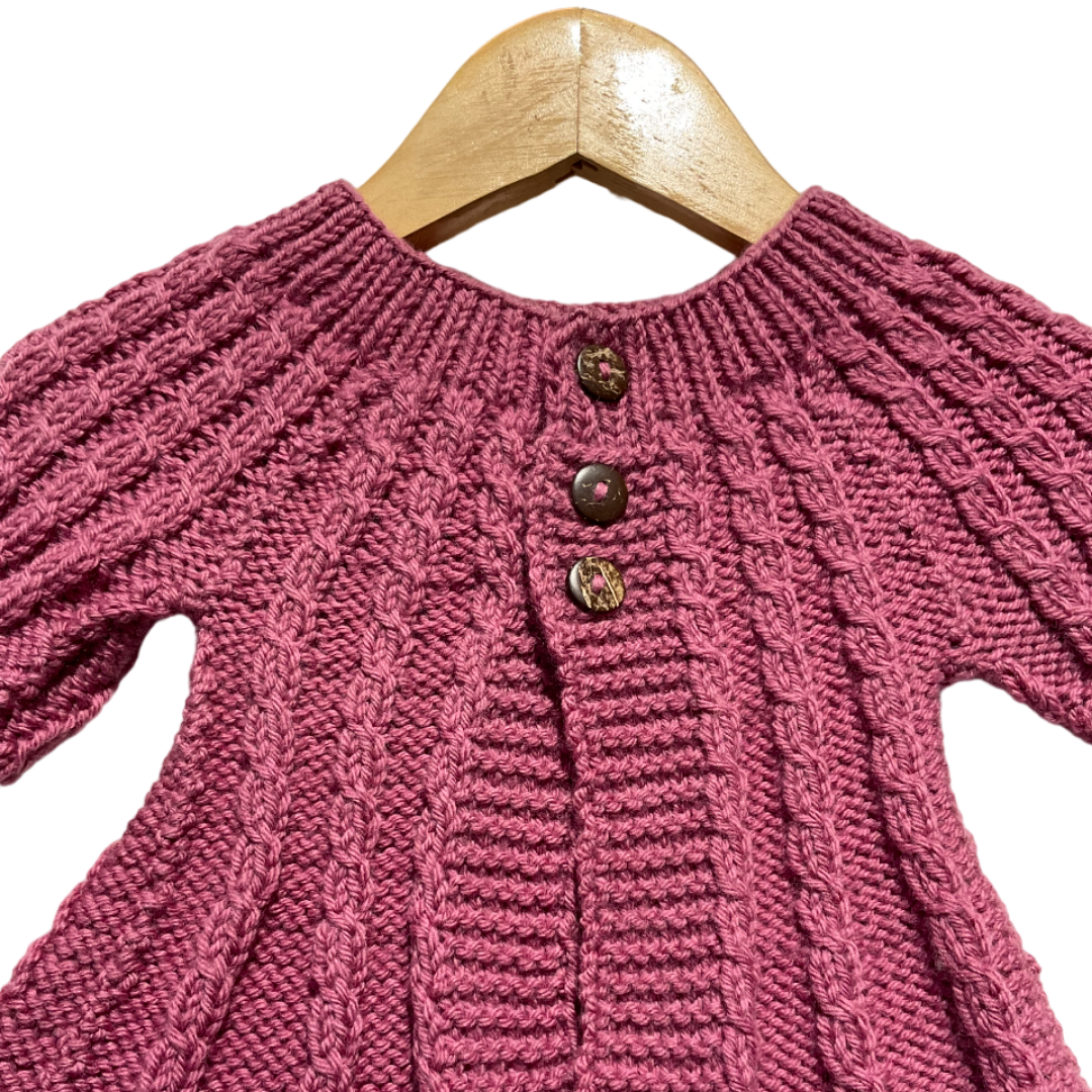 Cardigan | 100% Pure Wool | For Babies | Size - 1 Month