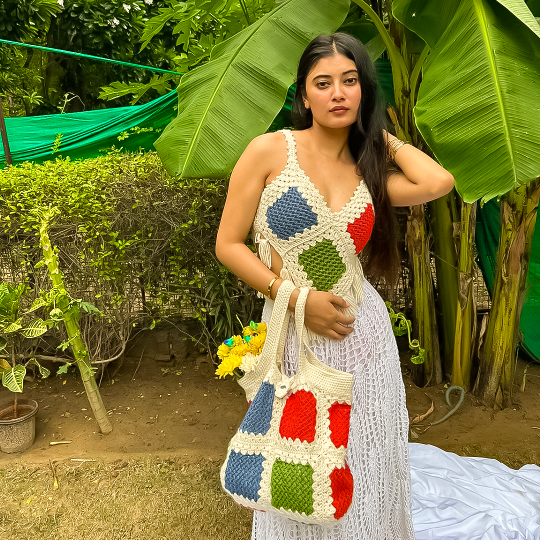 Rosie Tote Bag Handcrafted Elegance in Eco-Friendly Crochet Rosie Tote Bag Handcrafted Elegance in Eco-Friendly Crochet