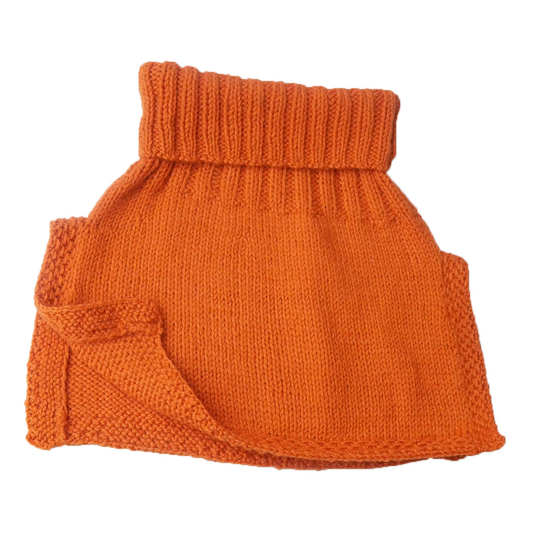 Neck Warmers & Mufflers | Tomato Cream | 100% Organic Wool | For Women