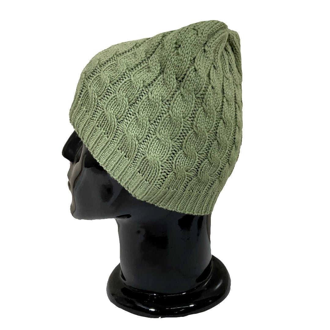Wool Cap | Unisex | 100% Wool | Leafy Green