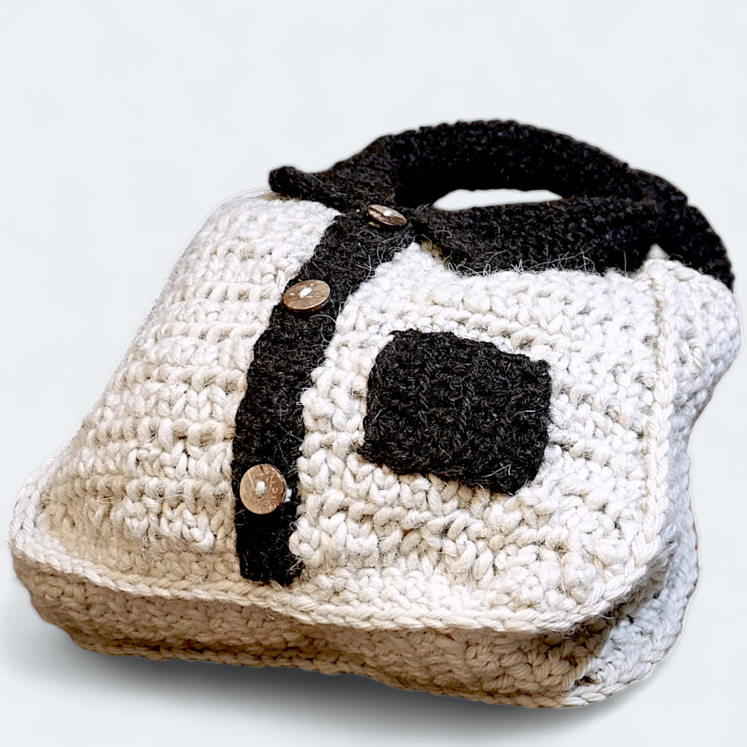 Teen Wool Bag – Jacket Design in Natural & Brown