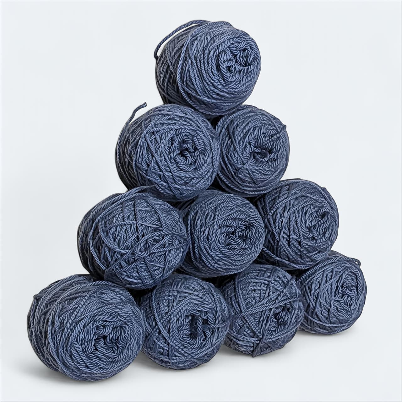 Bio Indlana Organic Wool Hand Knitting Yarn 4/8 NM Chambray