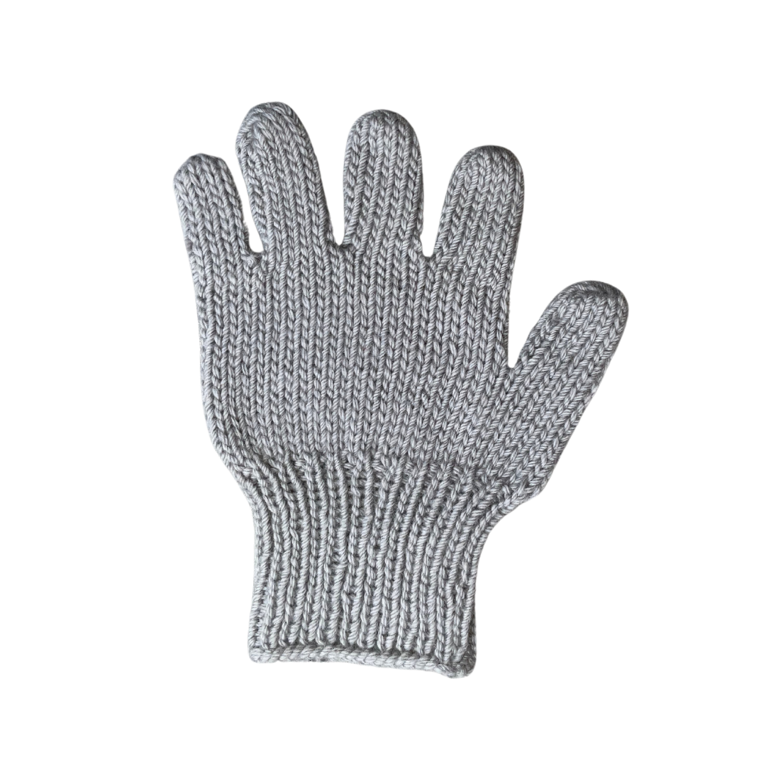 Woolen Gloves | 100 % Organic Wool | Grey