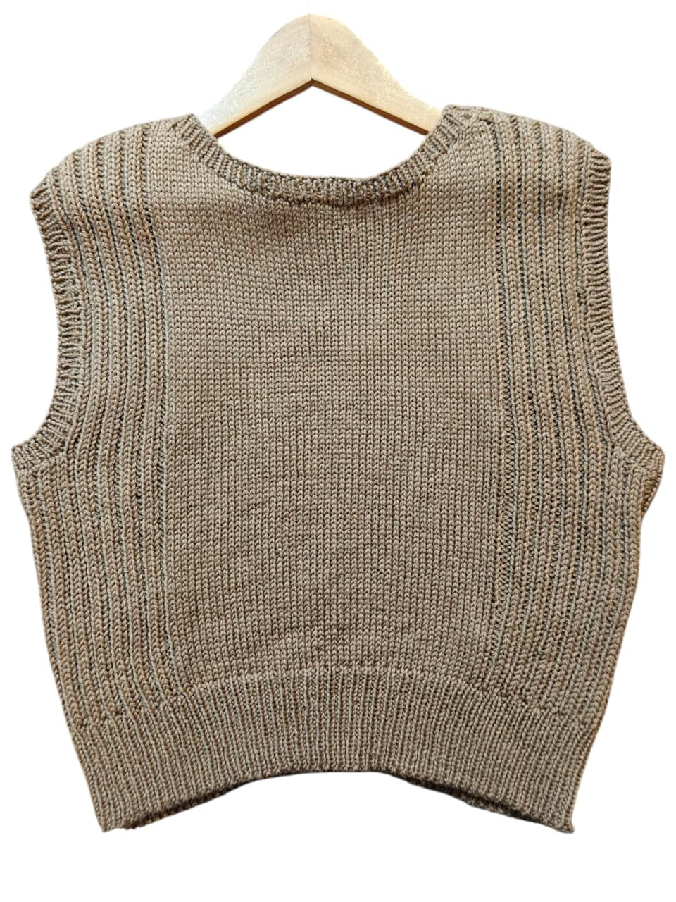 Sleeveless crop Top I Organic Wool