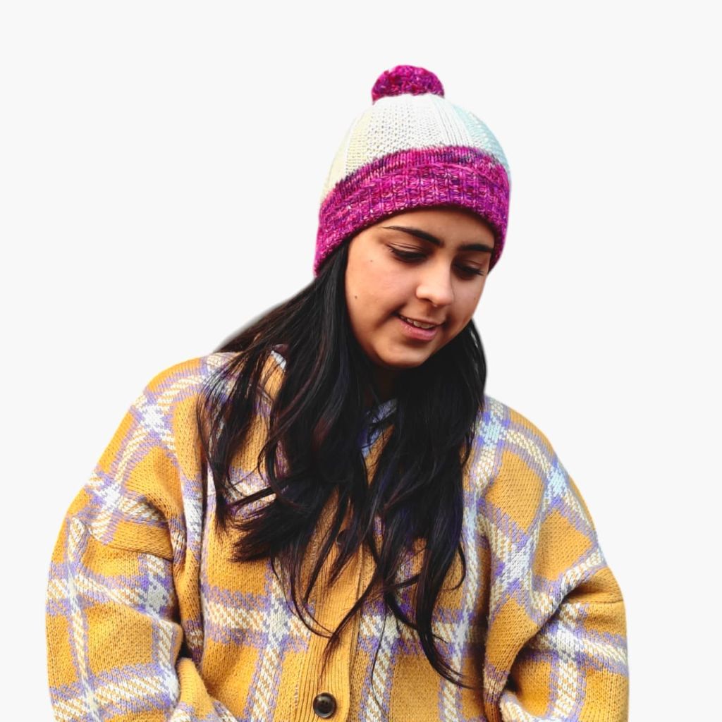 Handcrafted 100% Wool Cap – Natural & Mixed Colors