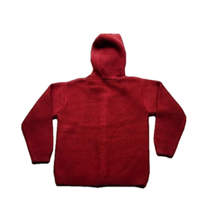 Hoody Red / Baby Pullover | 100% Organic Cotton Wool - Mojopanda Organic Store