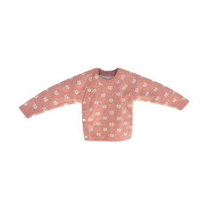 Peach Baby Sweater | 100% Organic Cotton-Silk - Mojopanda Organic Store