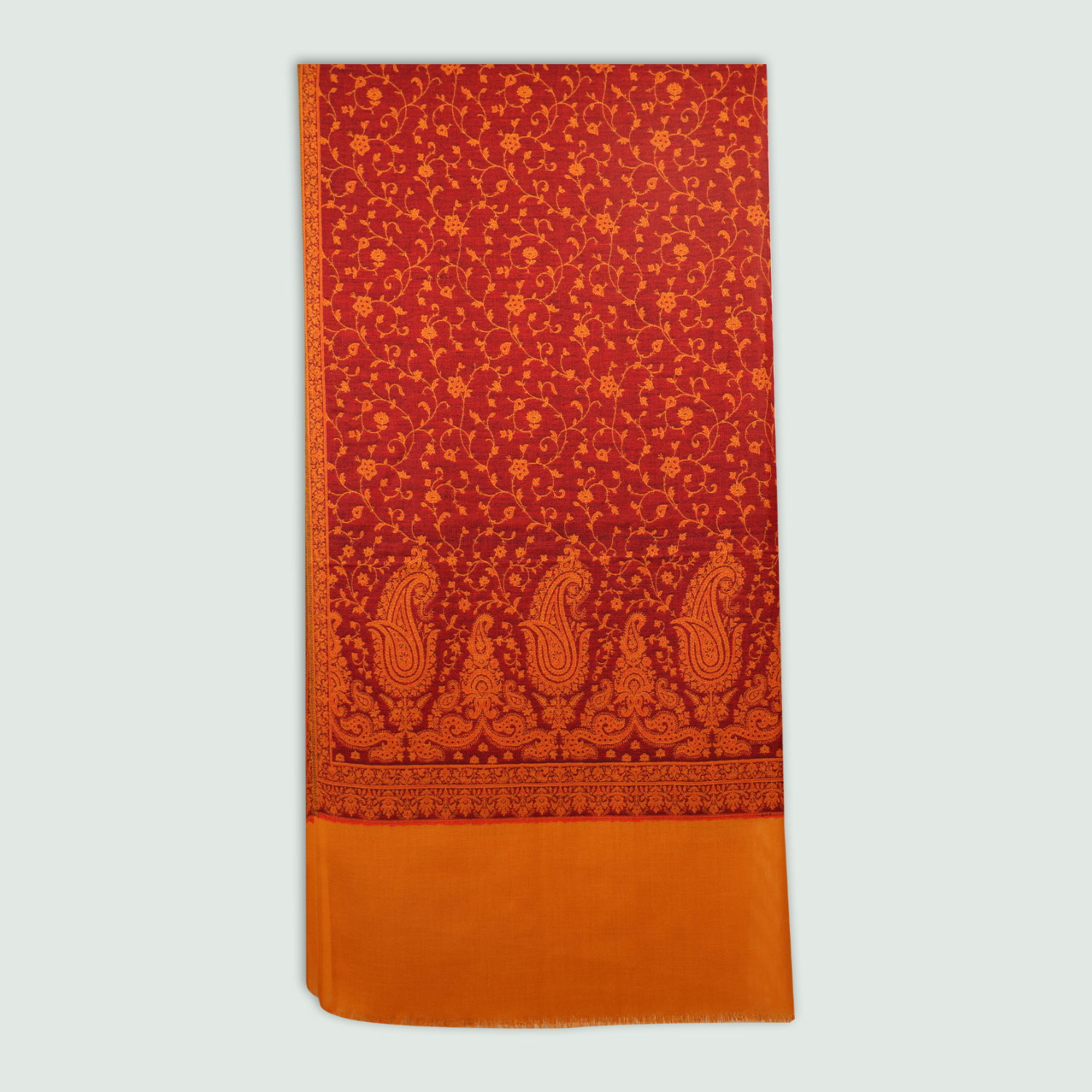 Odhni Jamawar Weaving | Stoles & Shawls - Front View