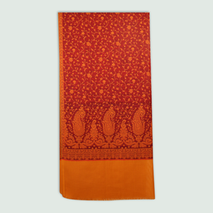 Odhni Jamawar Weaving | Stoles & Shawls - Front View