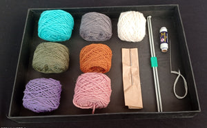 Wool Hand Knitting Kit - Mojopanda Organic Store