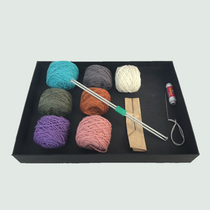 Wool Hand Knitting Kit - Mojopanda Organic Store