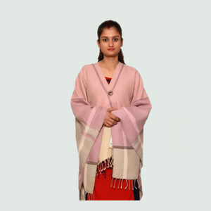 Wool Silk Poncho / Shawls | For Women - Mojopanda Organic Store