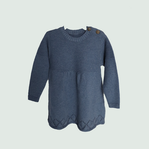 Blue Baby Frock - Front View