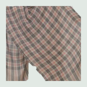 Red Check Stole for Men - Front View