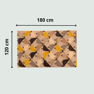 Little Birdies Hand Knotted Carpet - Front View