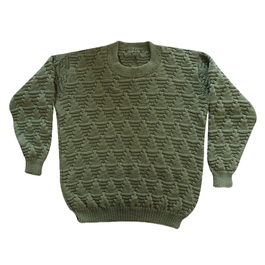 Pullover Round Neck - Peppermint Green | For Men | 100% Organic Wool