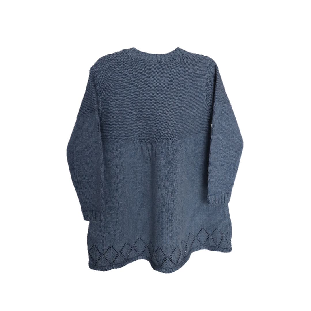 Blue Baby Frock I 100% Organic Cotton