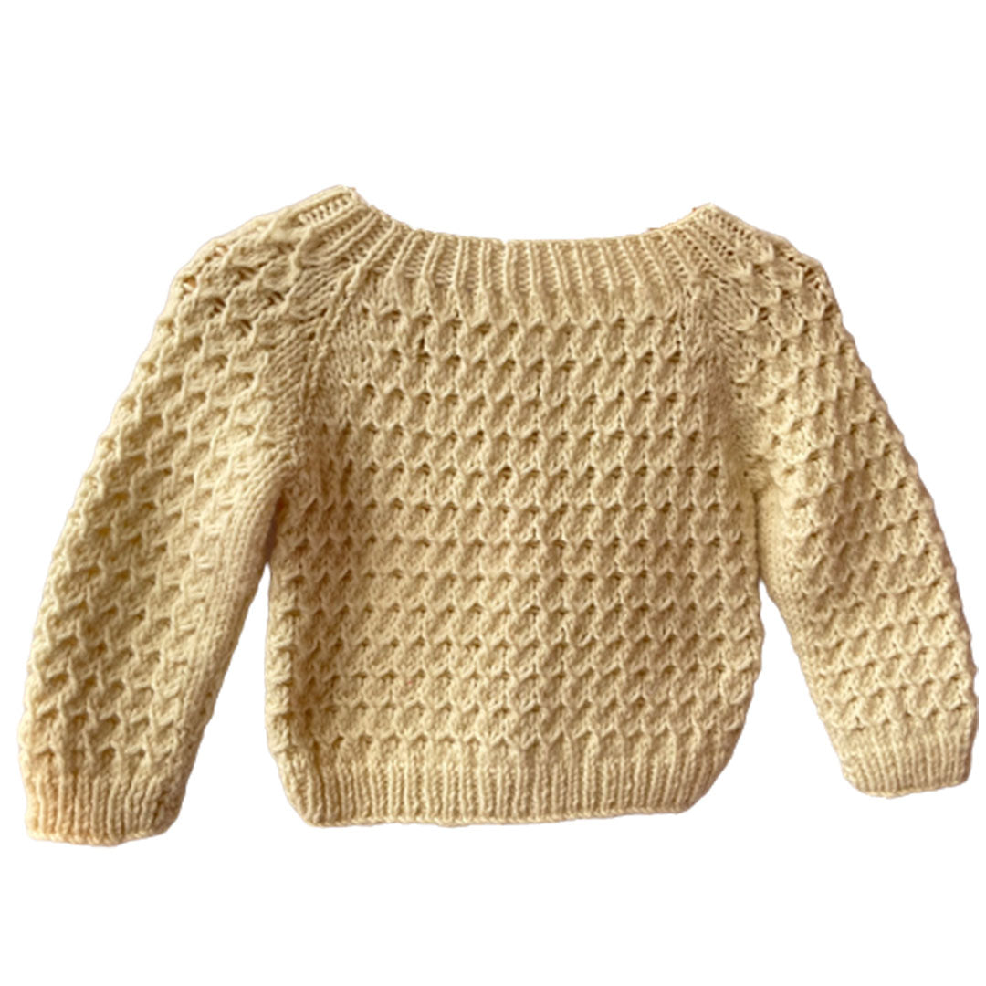 Ivory Cardigan for Boys | 100% Organic Wool