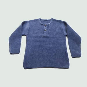 Cotton Wool Pullover Round Neck - 12-18 mts | Baby Girl & Boy - Mojopanda Organic Store