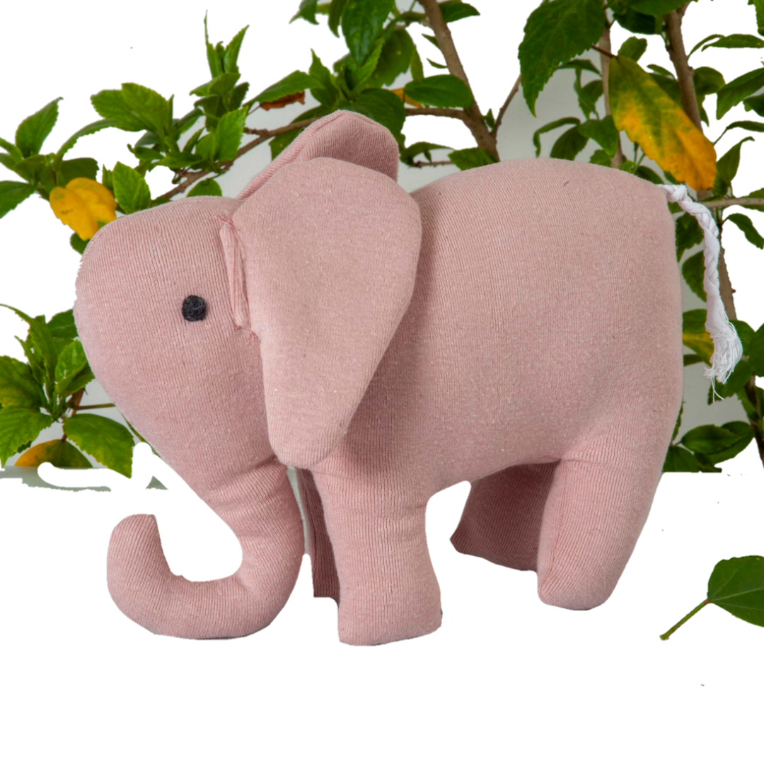 Elephant soft toy Pink/ Made in India /Plush/Baby/Soft Toy | 100% Premium Cotton