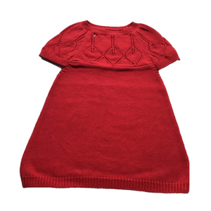 Scarlet Red Baby Frock I 100% Organic Cotton - Mojopanda Organic Store