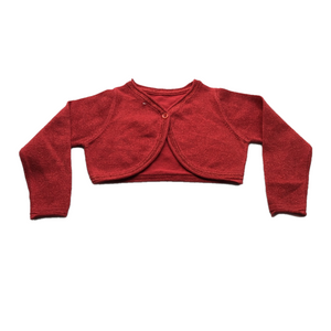 Red Cardigan for Baby | 100% Organic Cotton - Mojopanda Organic Store