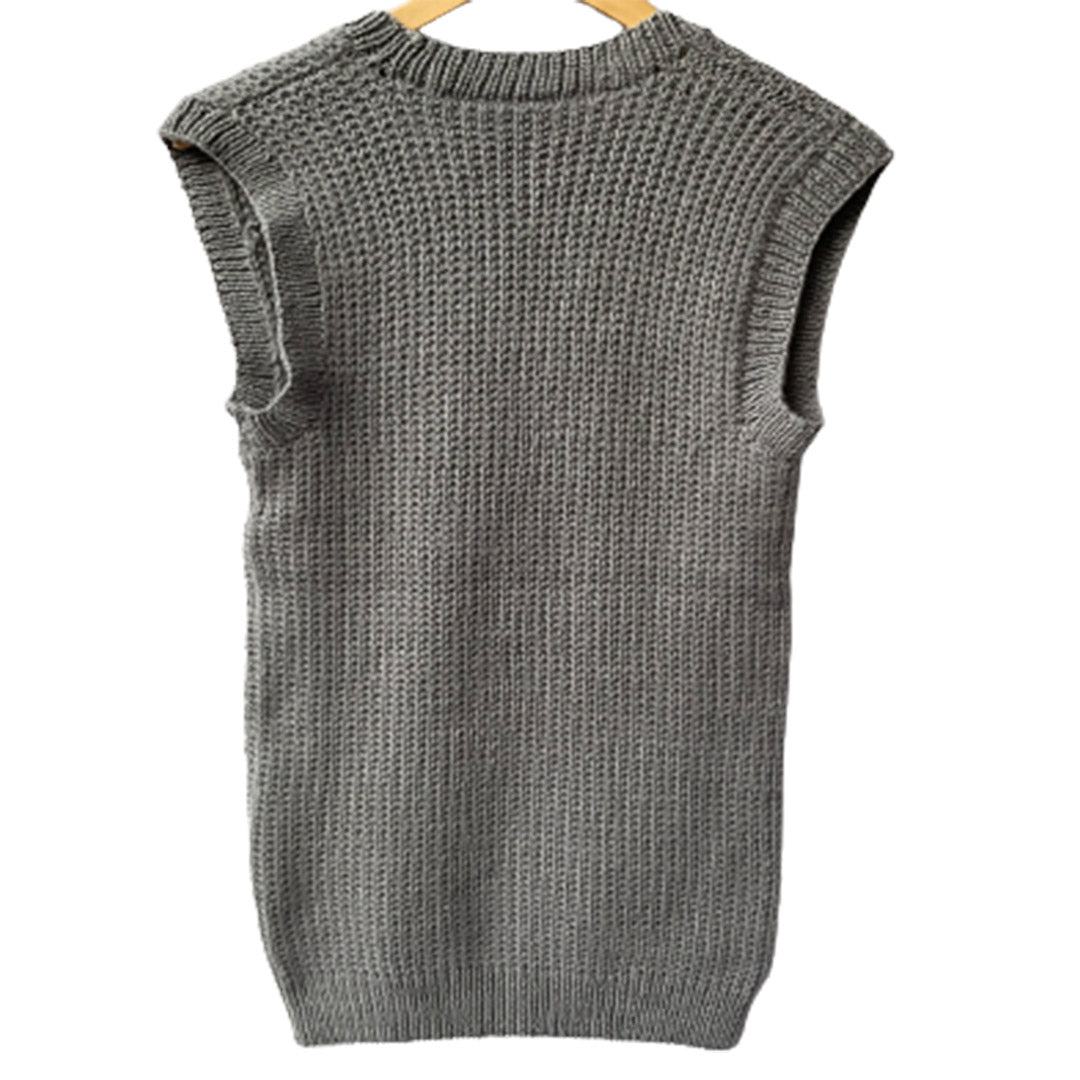 Pullover V Neck Half Sleeve - Ultimate Grey | For Men | 100% Organic Wool