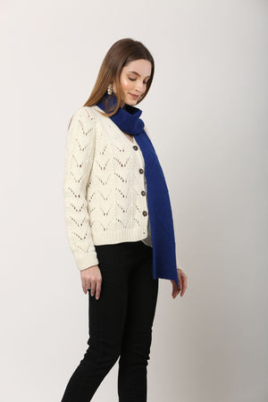 Sapphire Scarf/Muffler - Front View