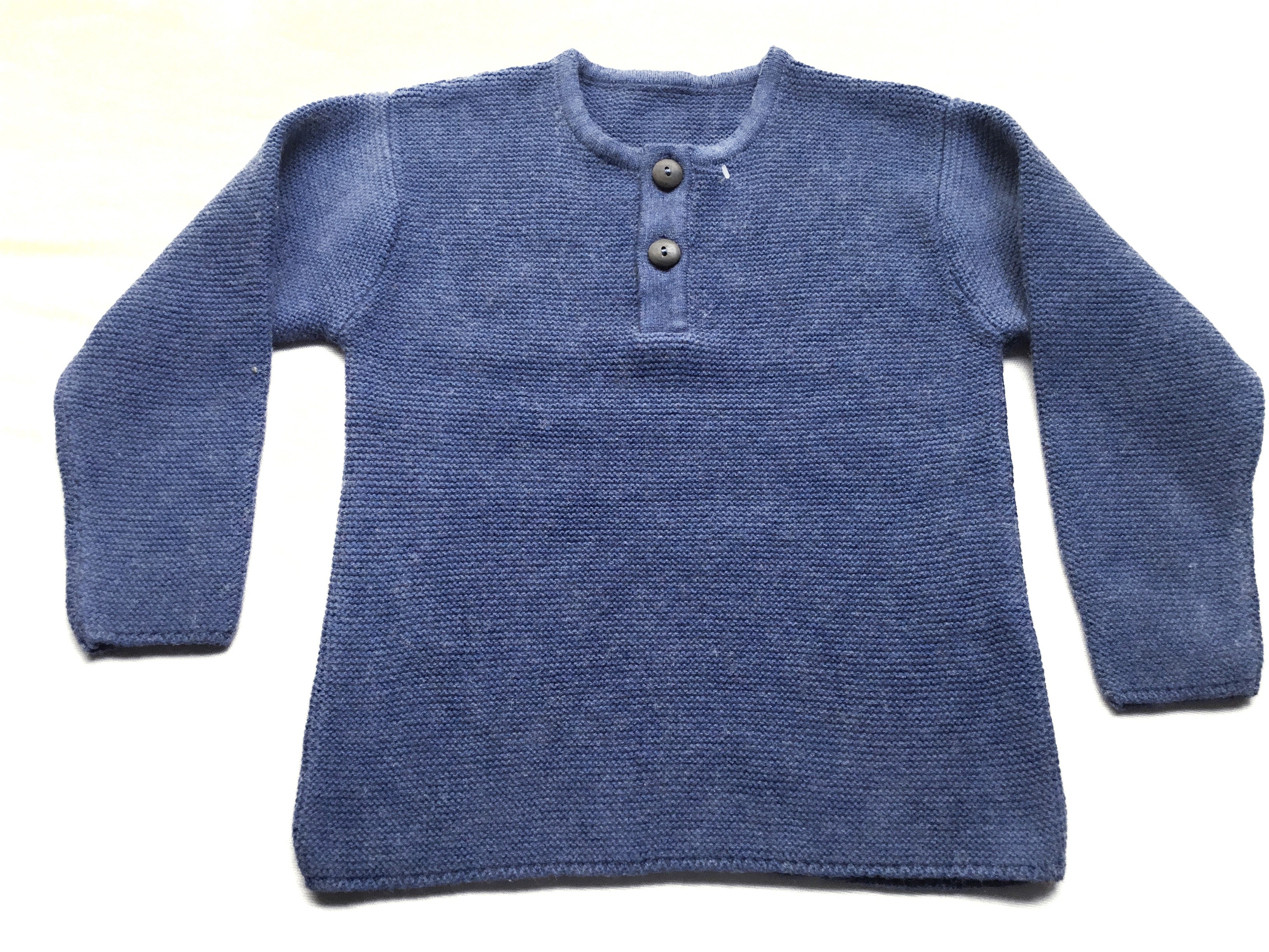 Cotton Wool Pullover Round Neck - 12-18 mts | Baby Girl & Boy - Mojopanda Organic Store