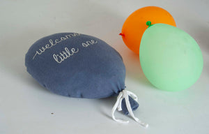 Balloon Cushion Knitted Blue Stuffed/Plush/Soft Toy | 100% Premium Cotton