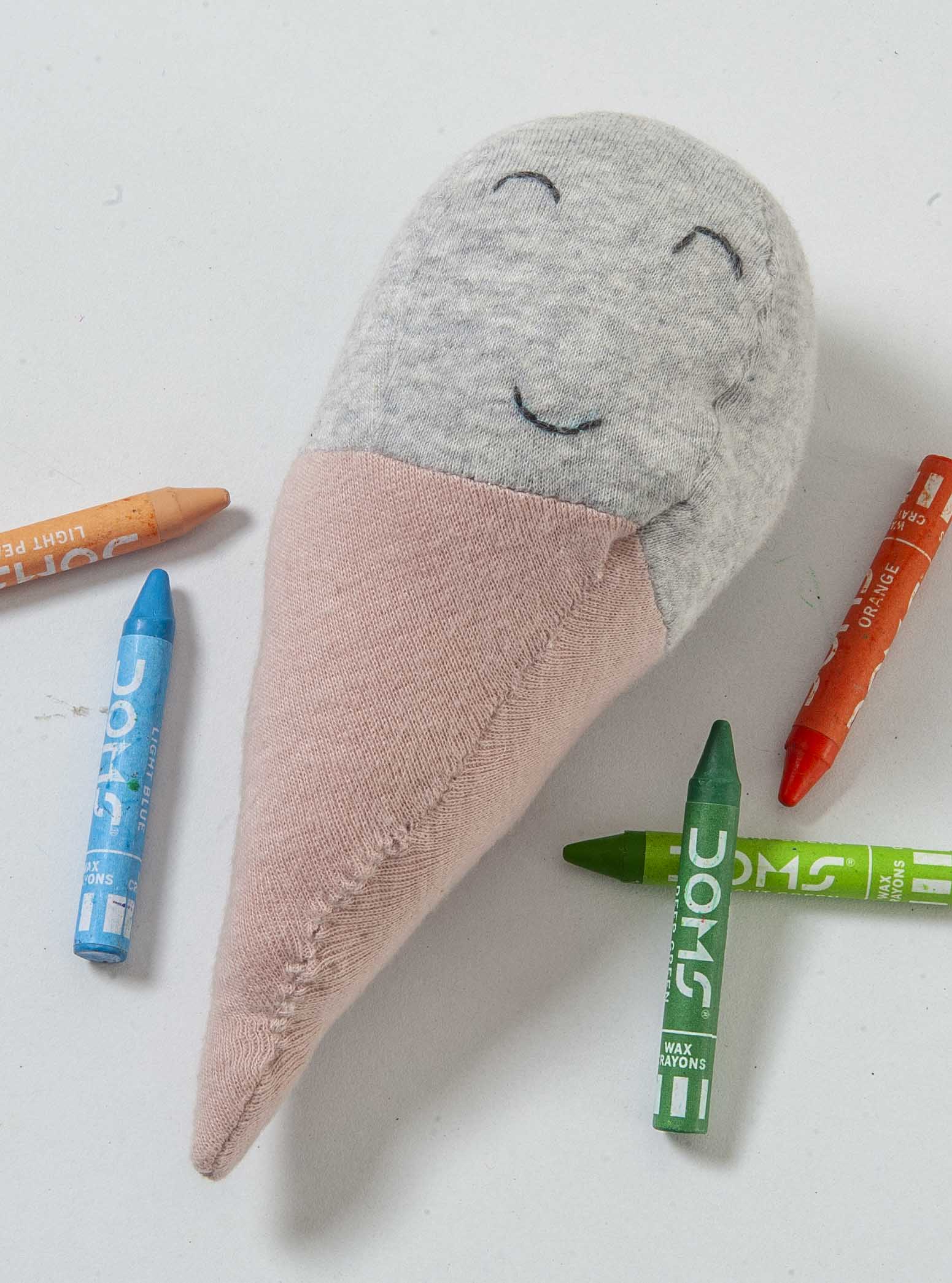 Ice Cream Multicolor Knitted Stuffed/Plush/Soft Toy | 100% Premium Cotton