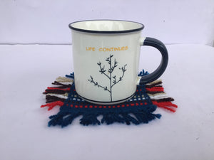 Handloom Table coasters | Set of 6 | Home Decor - Mojopanda Organic Store