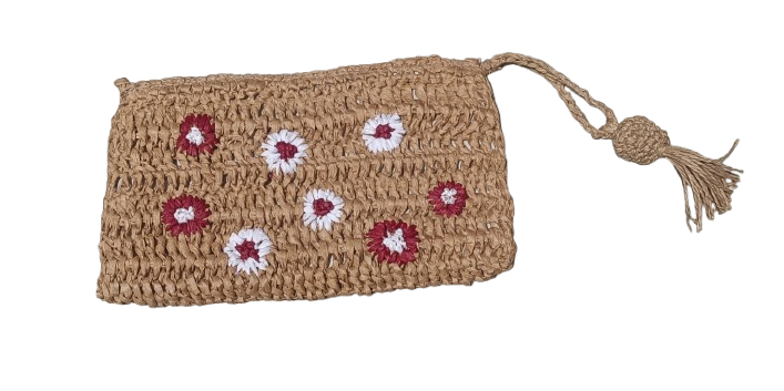 Raffia Pouch Bag - Mojopanda Organic  Store