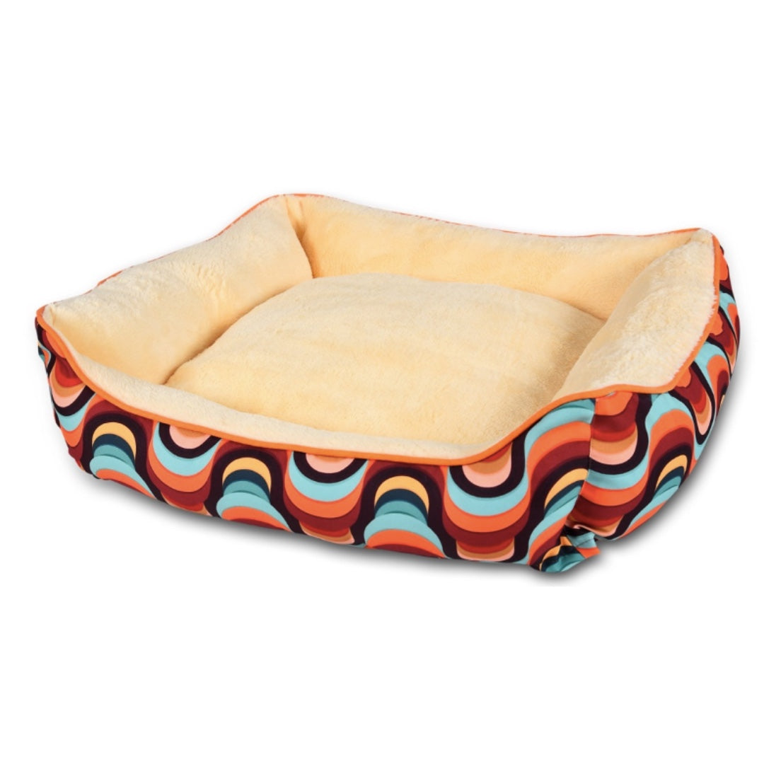 EcoLuxe Velvet Dog Bed – Ultra-Soft, Sustainable Comfort for Your Pet