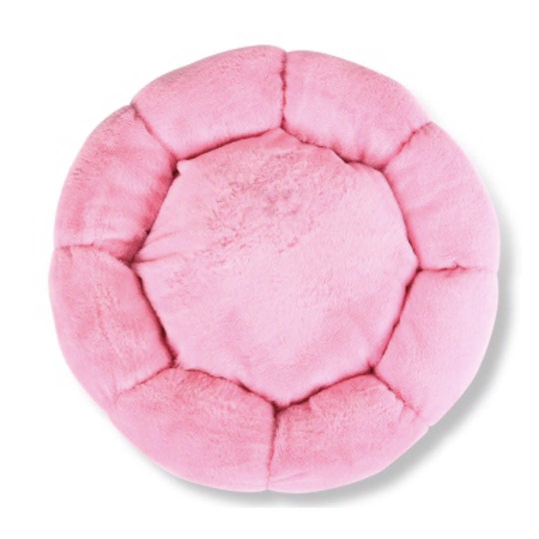 Dog Bed Eco-Friendly Super Soft Round Fur Bed for Pets