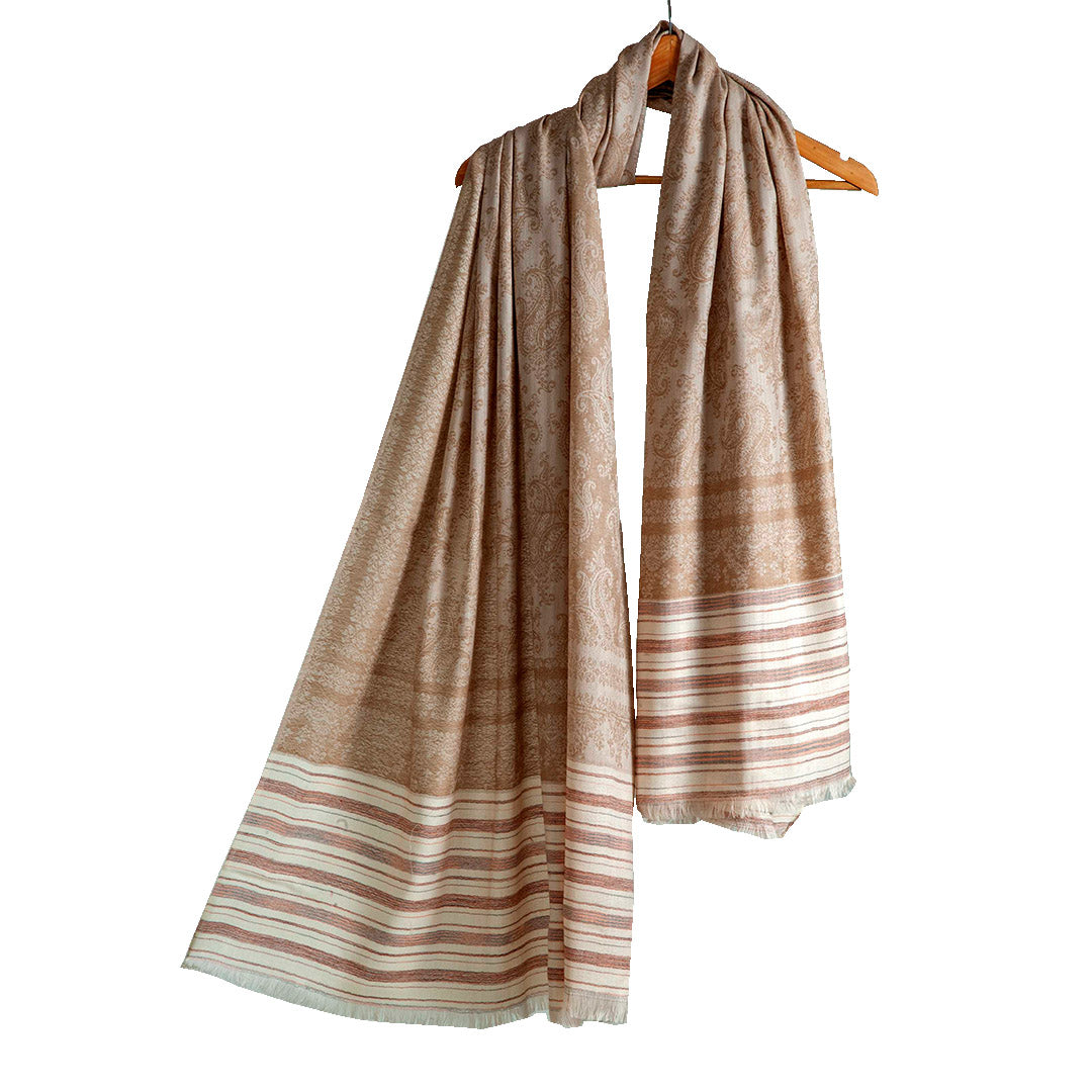 Woolen Stoles & Shawls | Beige | 100x200  CM |