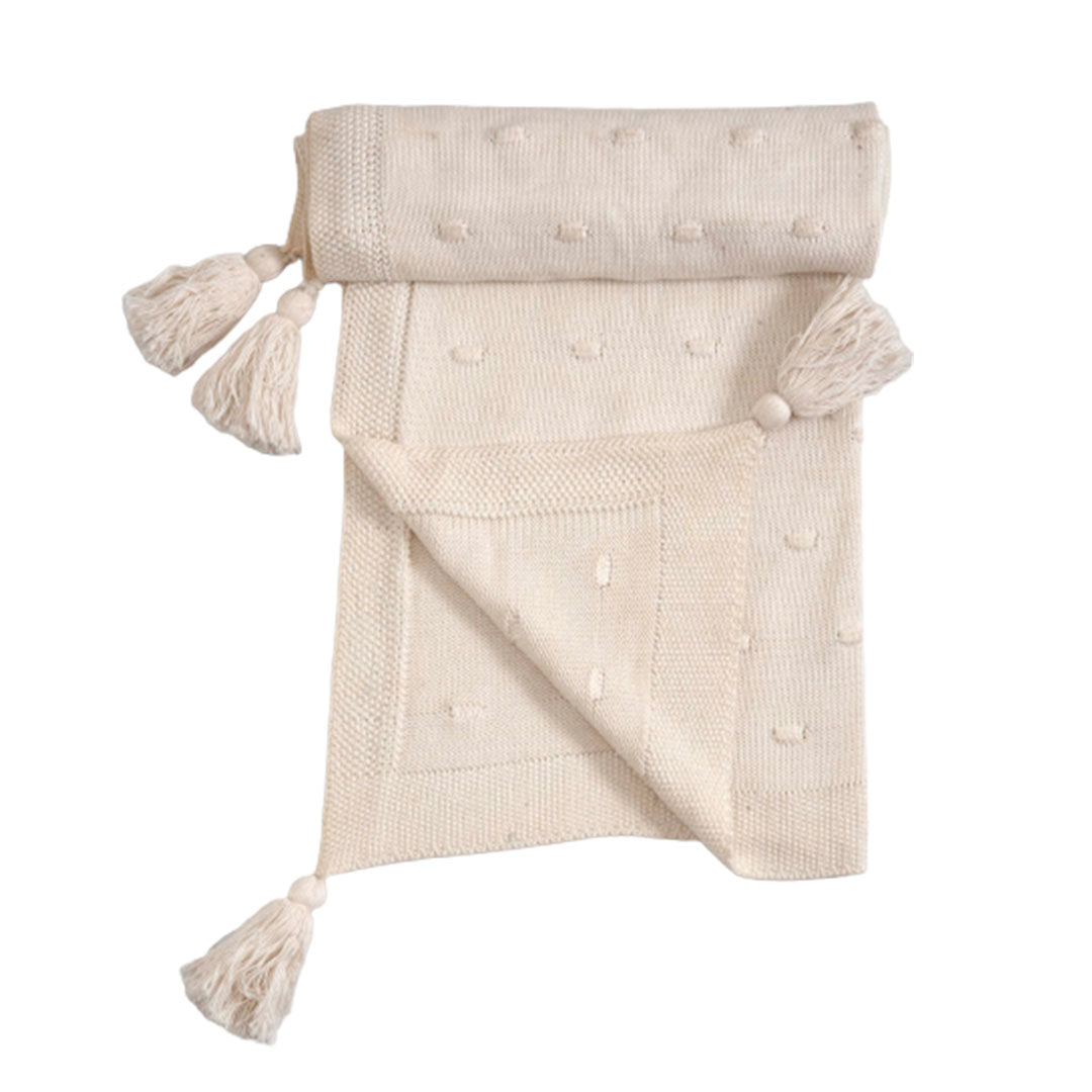 Knitted AC Blanket/Quilt for Baby | 100%  Cotton|  Reversible