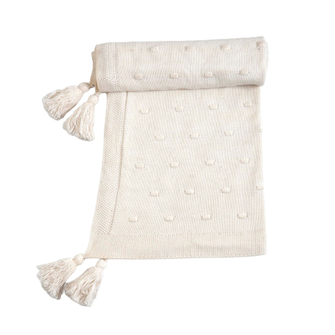 Knitted AC Blanket/Quilt for Baby | 100%  Cotton|  Reversible