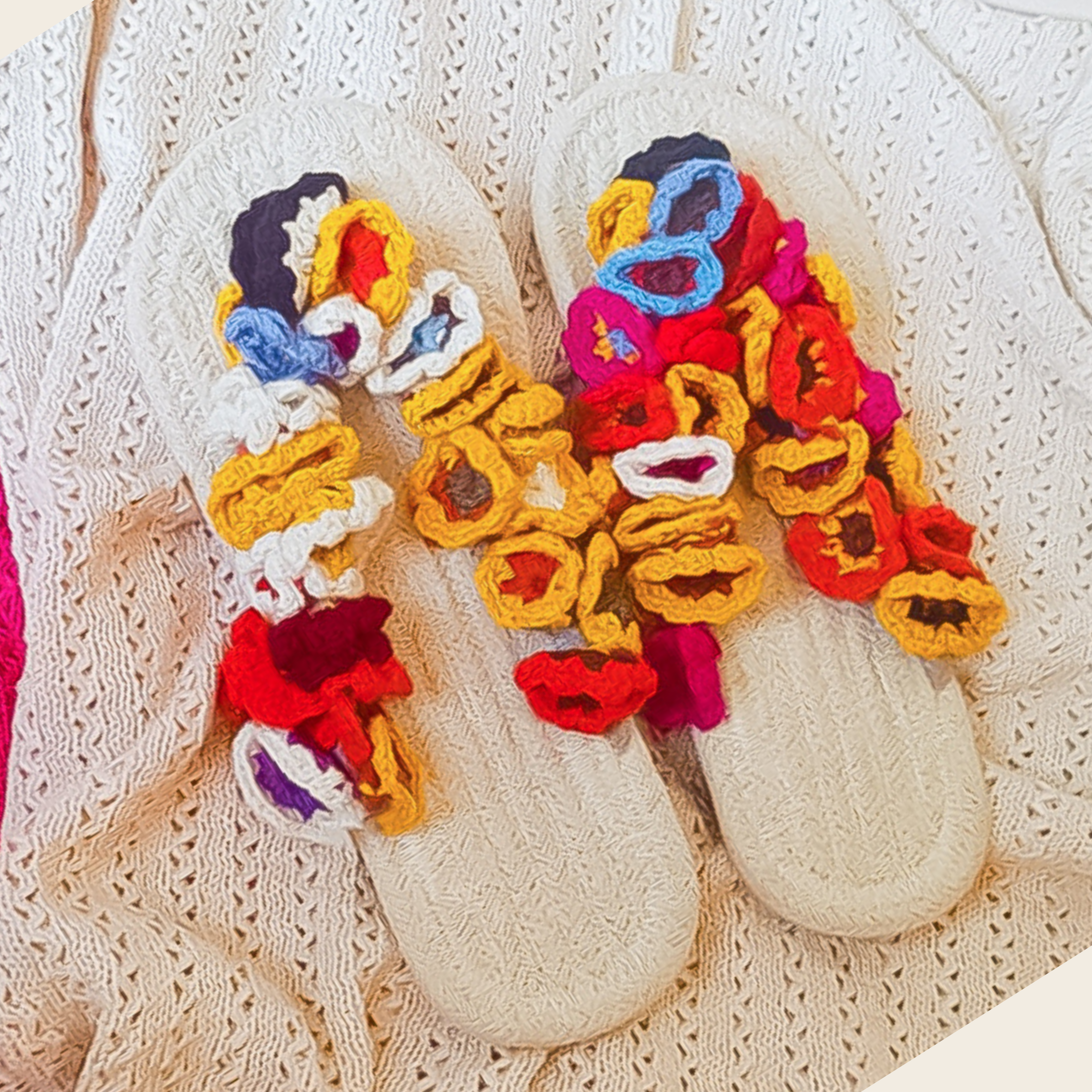 The Fuzzy Love Basket – Handmade Wool Slippers & Skincare Gift Set