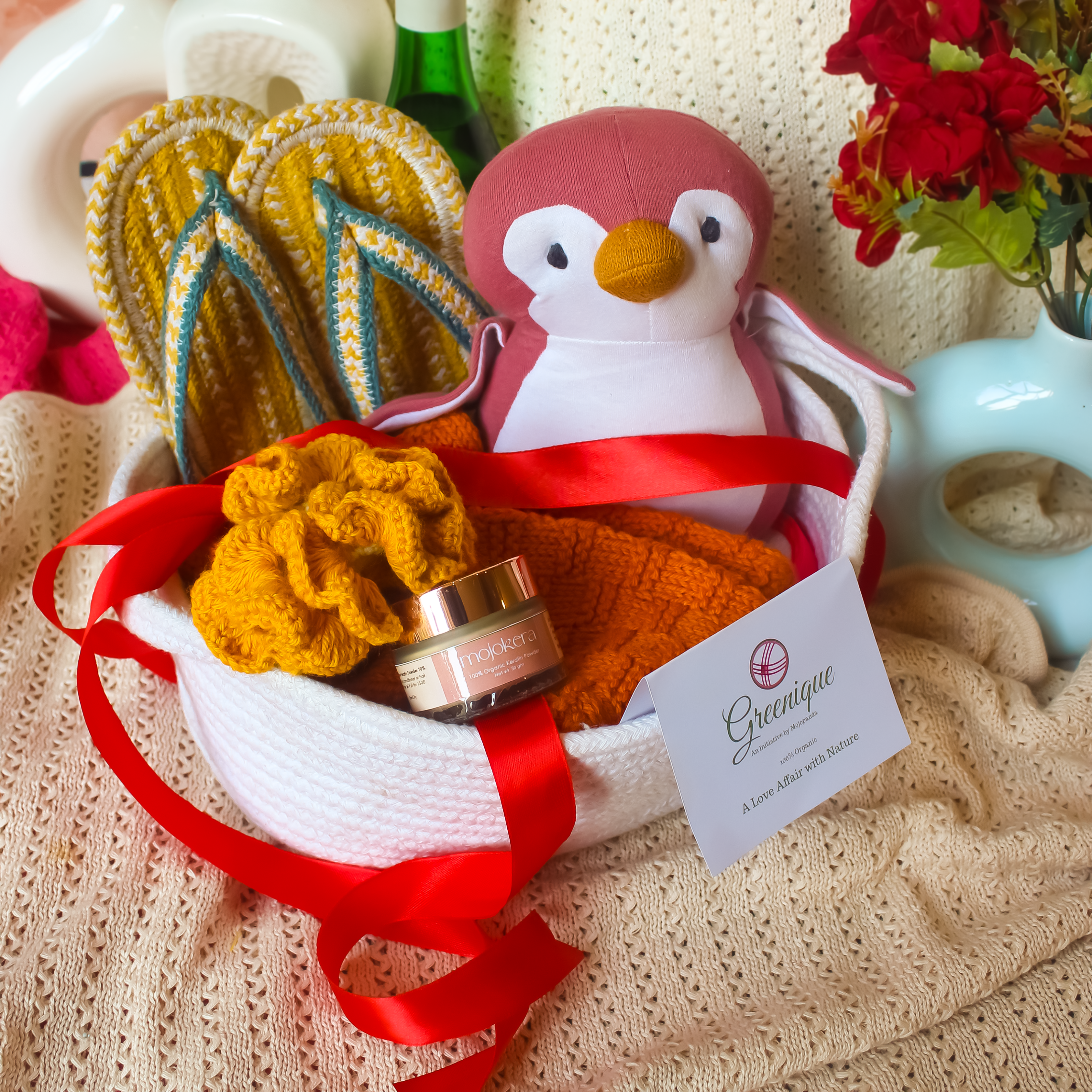 Mojopanda Love Nest – Cozy Handmade Valentine’s Gift Basket