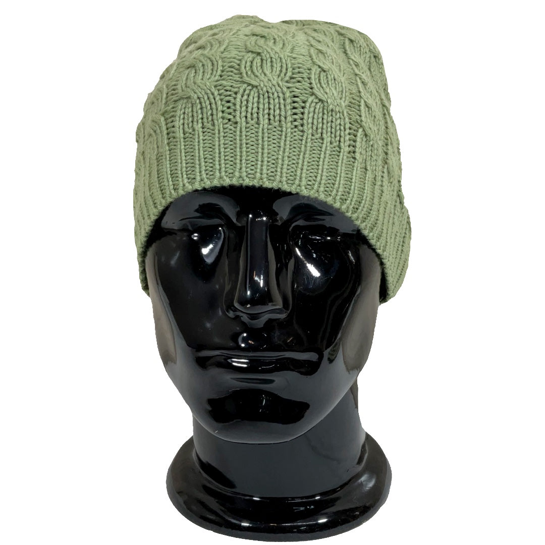 Wool Cap | Unisex | 100% Wool | Leafy Green