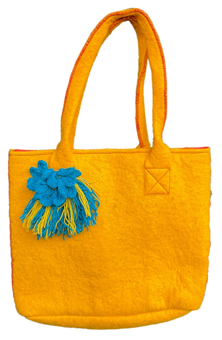 Organic Wool Felt Tote Bag