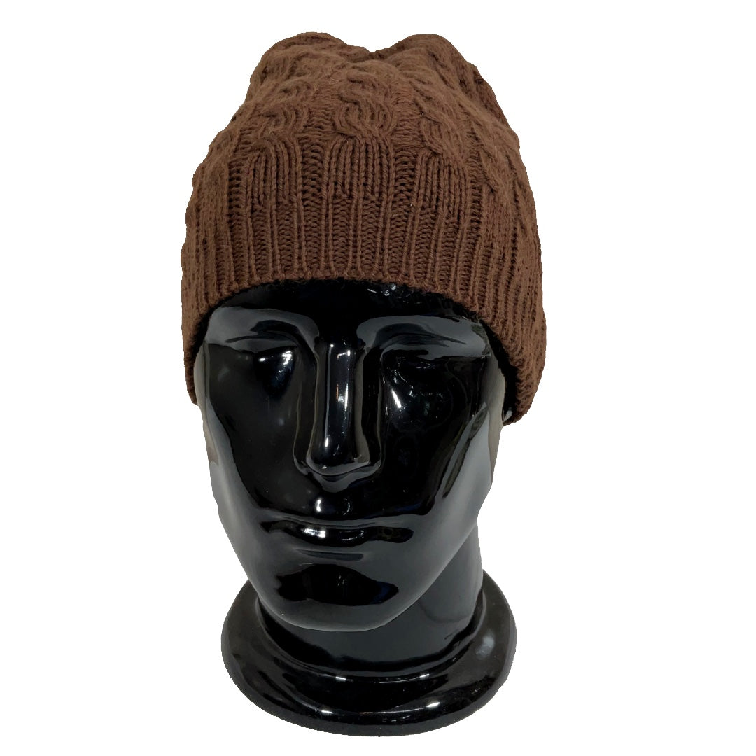 Wool Cap | Unisex | 100% Wool |Brown Town