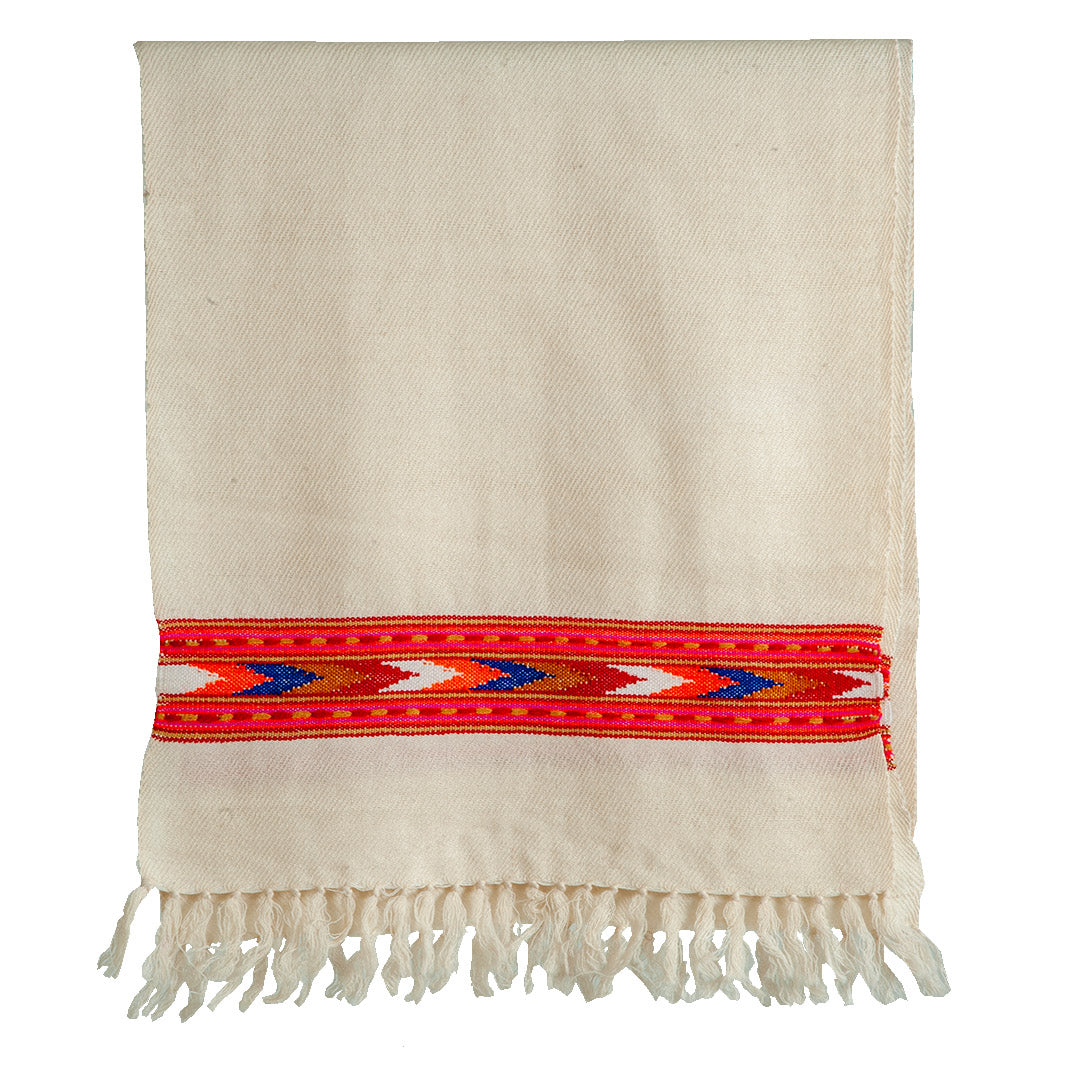 Woolen Muffler |Red & Brown | 35x180 CM |