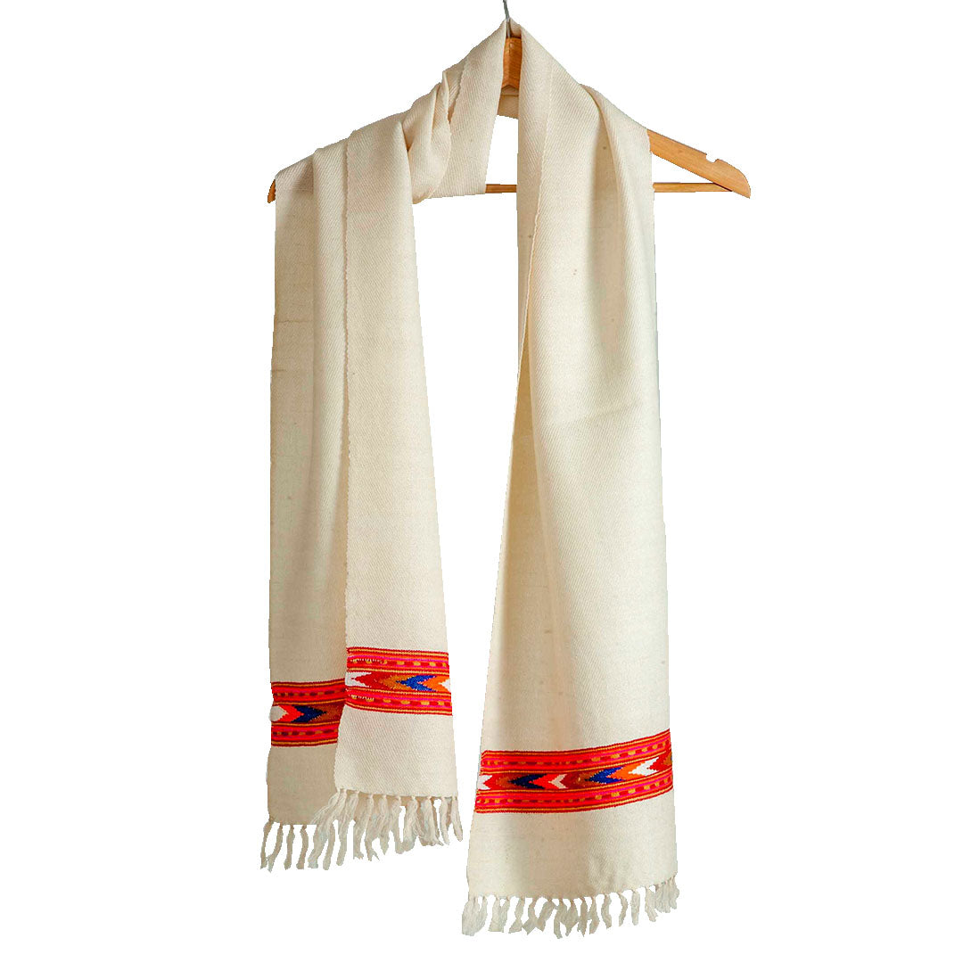 Woolen Muffler |Red & Brown | 35x180 CM |