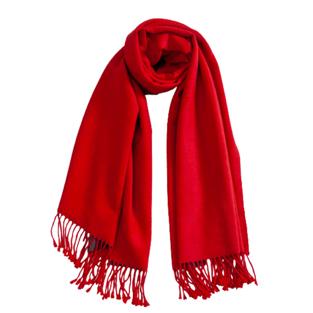 Woolen Reversible Stoles & Shawls |Red & Brown | 60x160 CM |