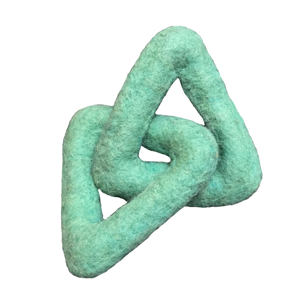 Wool Felt Pet Toy  Chain-Shaped Fun for Mindful Play