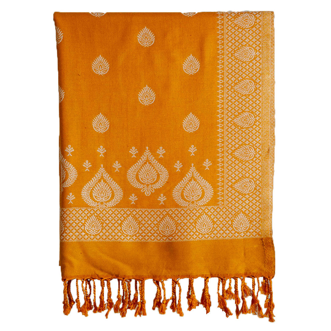 Stoles & Shawls | Yellow & natural | 70x200 CM |