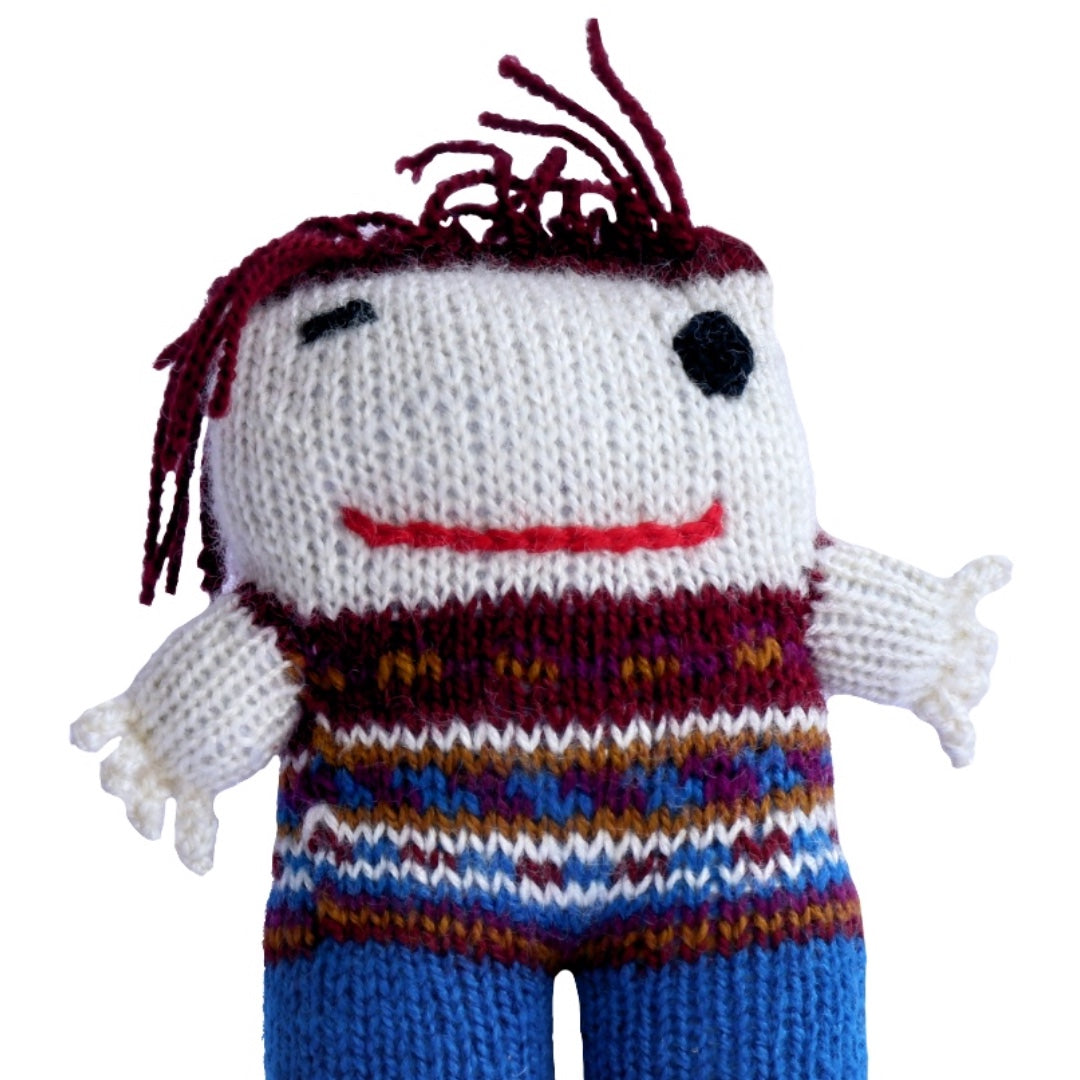 Knitted Punk Toy  :-The Hand Knitted Stuffed/Plush/Soft Toy | 100% Organic | Health-pro